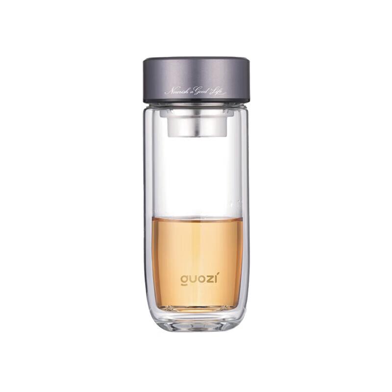 Guozi Double-Layer Glass Tea Infuser Cup
