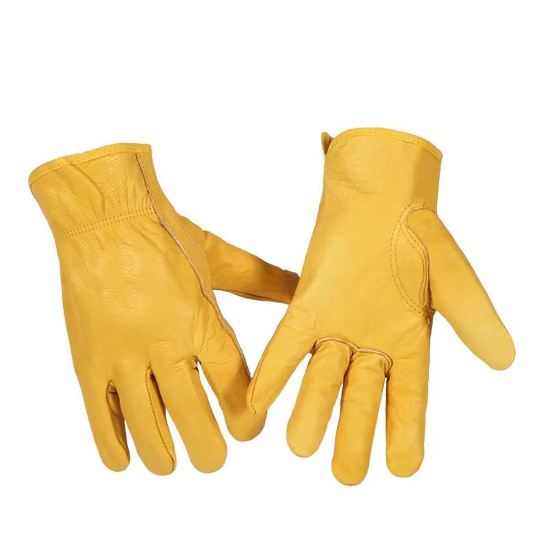 Mănuși de Sudură din Piele de Oaie cu Rezistență la Arc Argon - Respirabile, Rezistente la Uzură, Anti-Opărire, Izolație Flexibilă pentru Întreținerea Sudorului