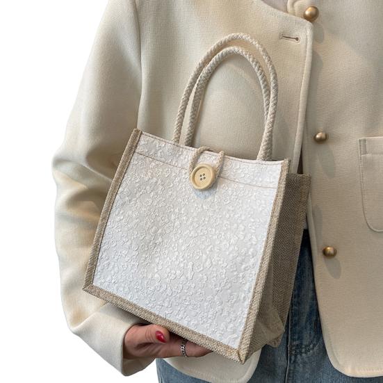 Women Handbag Floral Print Large Capacity Versatile Shoulder Bag Casual Everyday Bag Minimalist Tote Bag