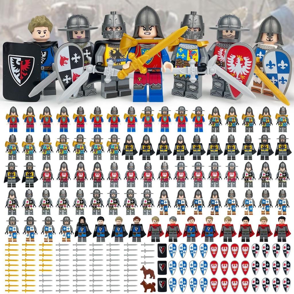 99 Piece Medieval Knight Castle Building Blocks Set For Creative Military Playtime