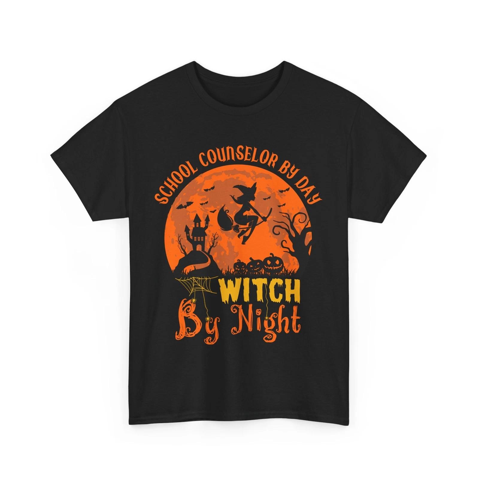 

School Counselor By Day Witch By Night T-Shirt | Perfect for Modern M