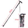 1Pc Aluminum Alloy Five-Section Folding Cane T Handlebar Safety Walking Stick