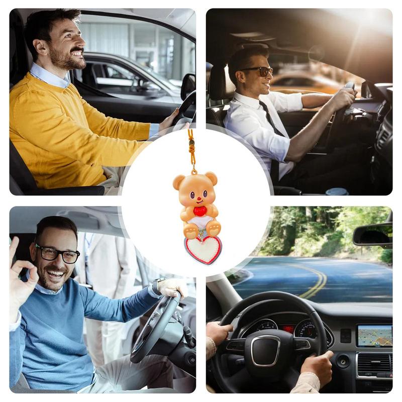 Car Hangings Ornament Cute Cartoon Animal Bag Charm Car Center Console Pendant Hangable Ornament Collectible Toys For SUV Sedan