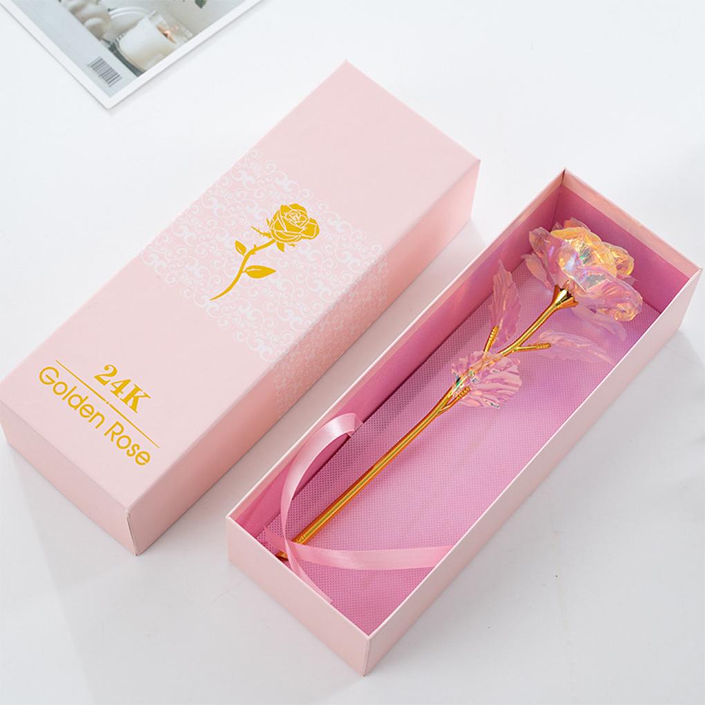 Artificial Flower Golden Foil Rose Wedding Anniversary Flower Party Decoration
