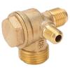 Air Compressor Check Valve 3 Way NonReturn Male Threaded Accessories 1 2x14x10 Brass