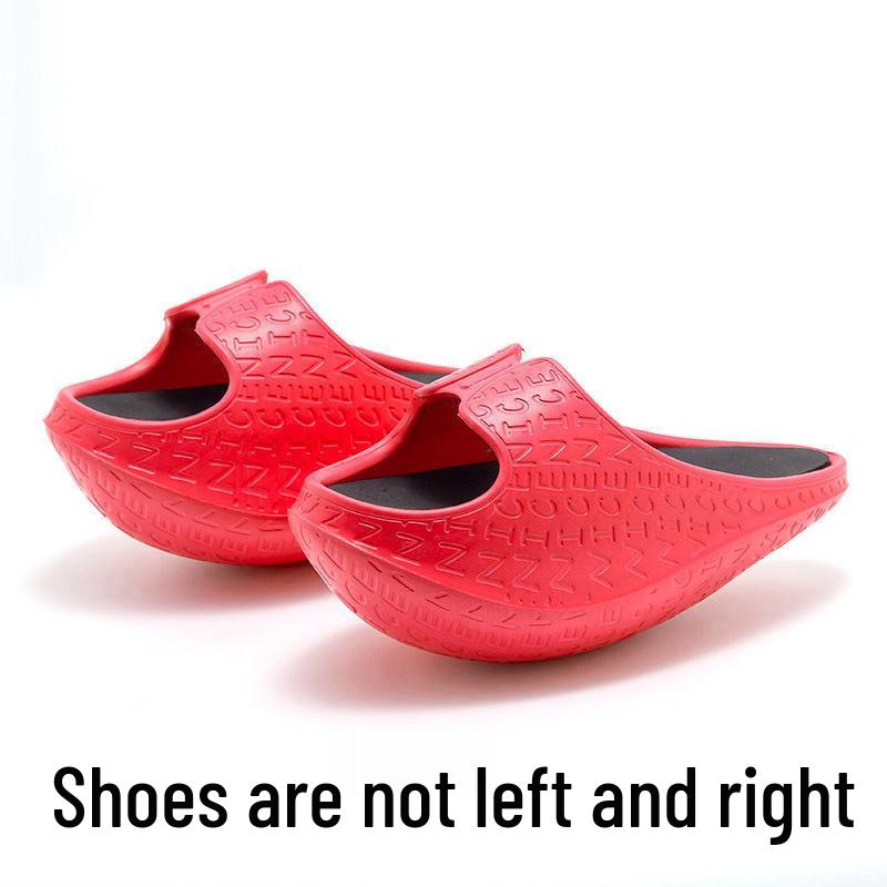 

Точечные раскачивающиеся спортивные тапочки EVA больших размеров для йоги: Обувь для растяжки и поддержки живота S 34-37 ярко-красный