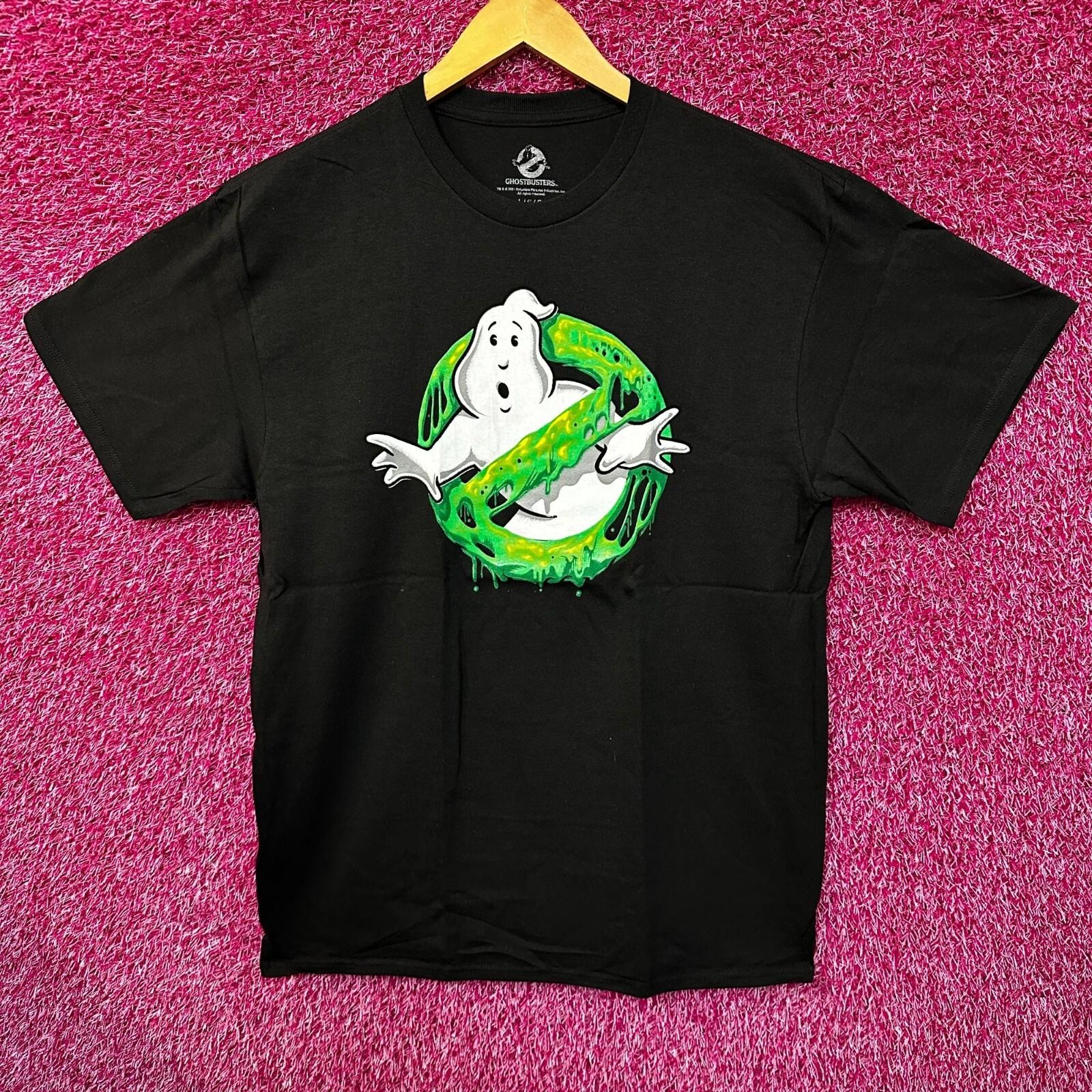 Ghostbusters Slimer Ooze Inspired Movie Ghost Logo Tee Large S