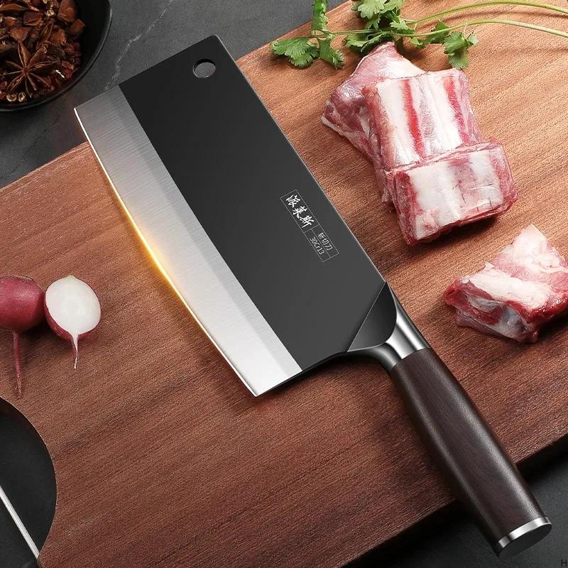 Seiko Chef's Knife Ultra-fast Sharp Slicing Knife Bone Knife Stainless steel Forging Dual-purpose Chopping Knife Kitchen