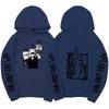 Jujutsu Kaisen Gojo Satoru Double-Sided Hoodie Anime Sleeve Print Long Sleeve Casual Manga Graphic Hooded Pullover Sweatshirt