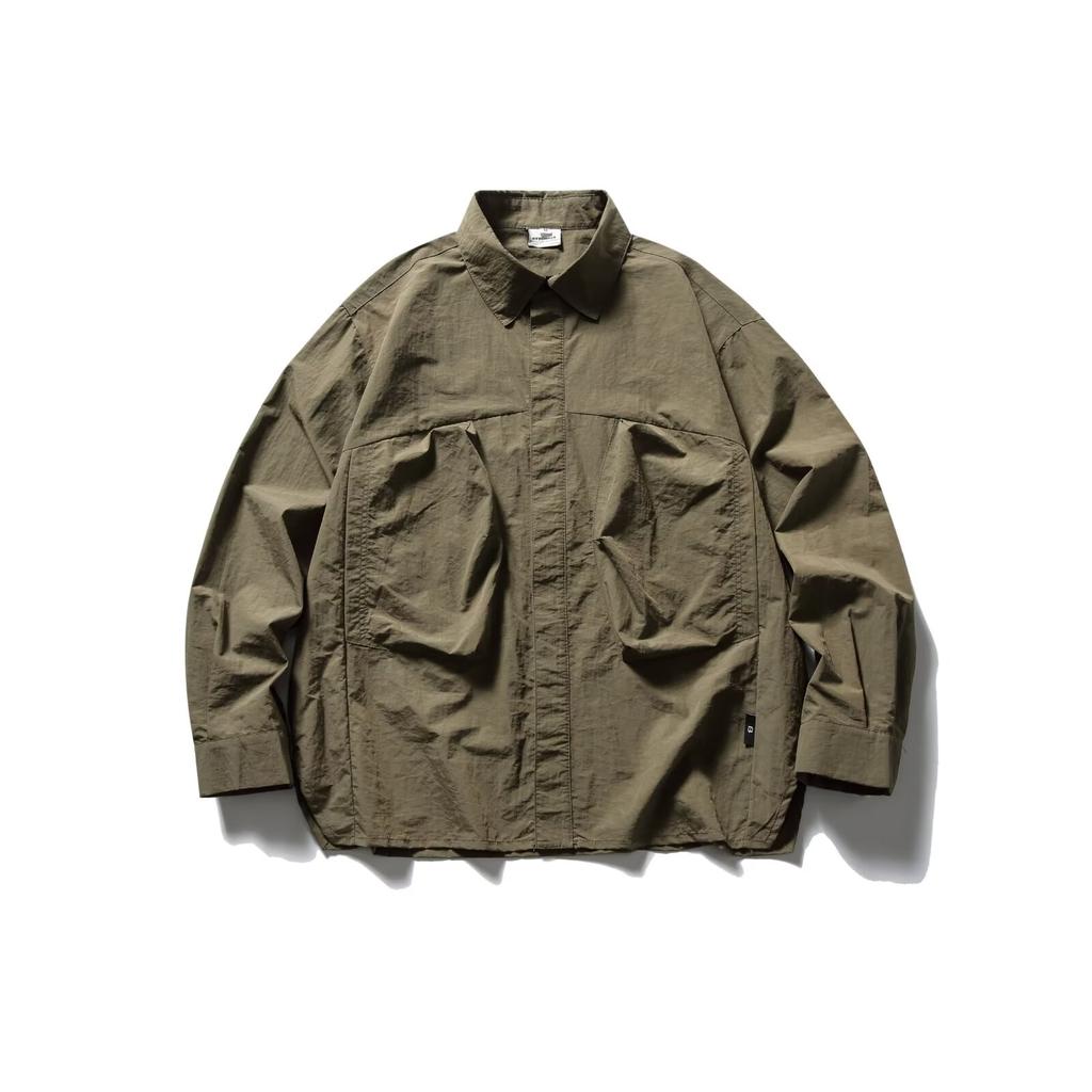 Xbro Japanese-Style Retro Solid Color Multicolor Minimalism Versatile Spring and Autumn Basic White Long Sleeve Shirt Blouse for Commuting Men and