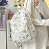 Schoolbagins Japanese Girls College Wind Small Floral Backpack 1011 Spring New Harajuku Printed College Student Backpack