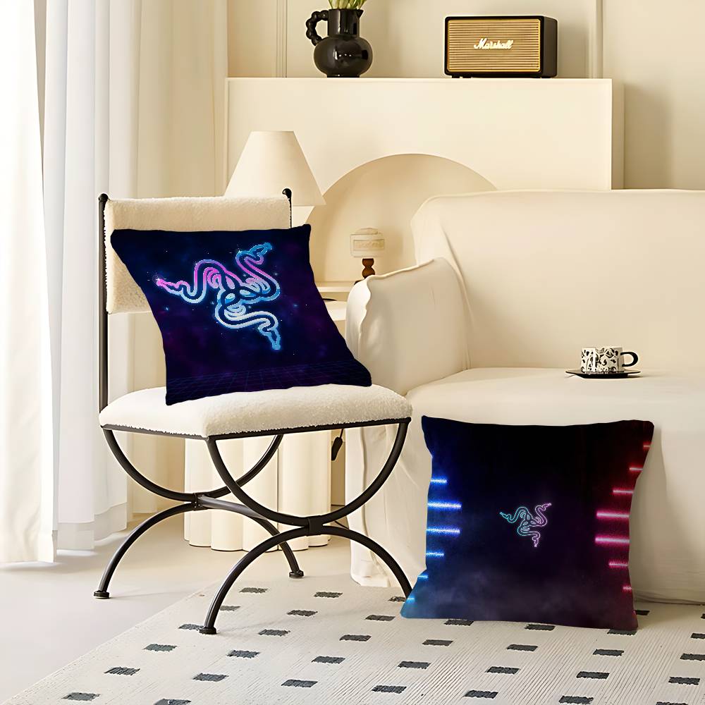 R-RazerS Logo Kissenbezug Zoll Bauernhausdekor Zuhause Wurfkissenbezüge Für Couchdekorationen