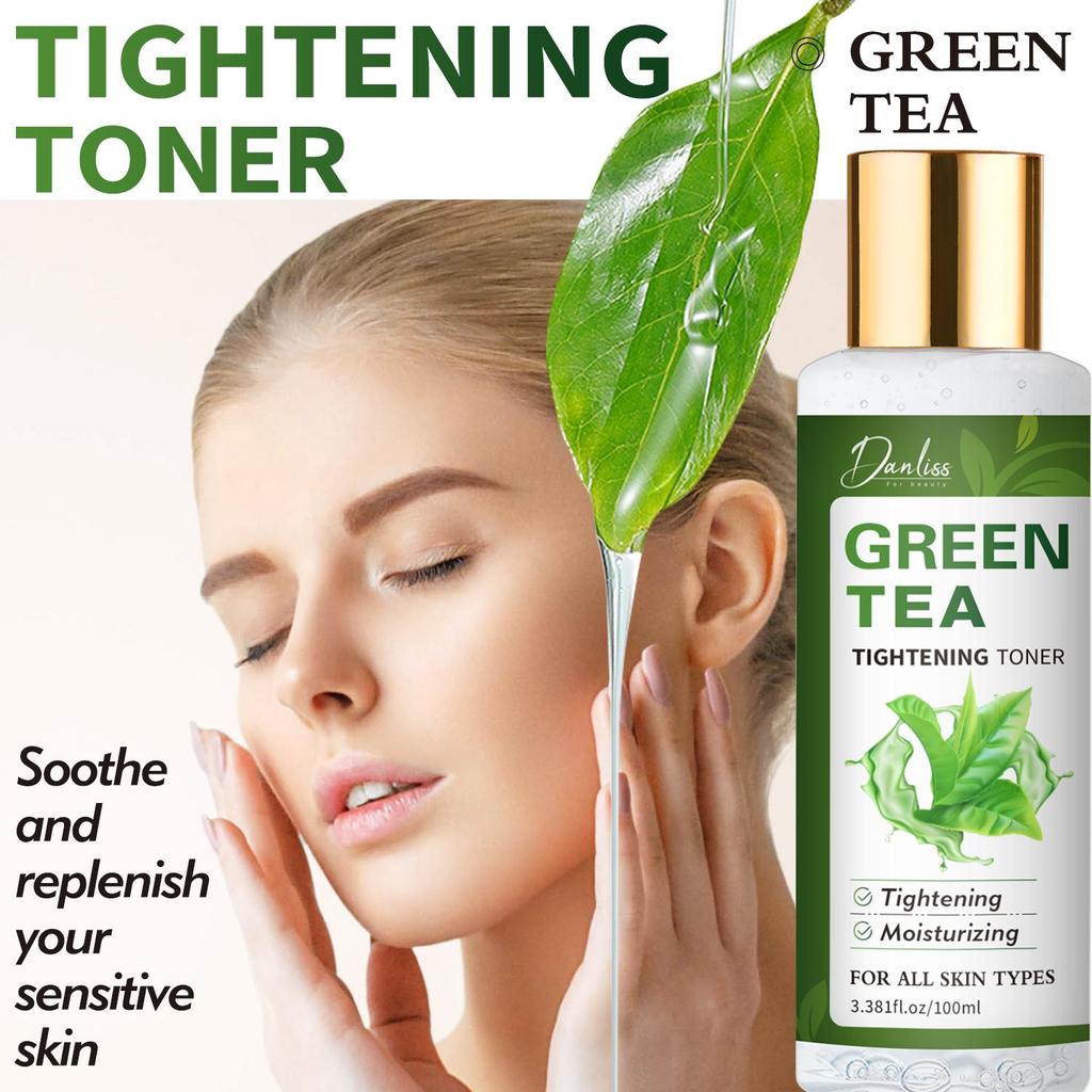 Green Tea Tightening Toner-Tightening and Moisturing Face Skin-Soothe and replenish the sensitive skin,100ml