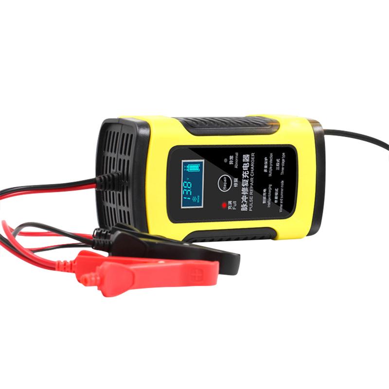 12V 6A Motorcycle Car Battery Charger Fully Intelligent Repair Lead Acid Storage Charger Moto