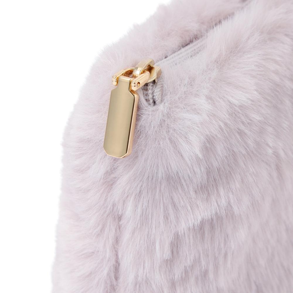 Franc Franc Eco Fur Pouch Pink L