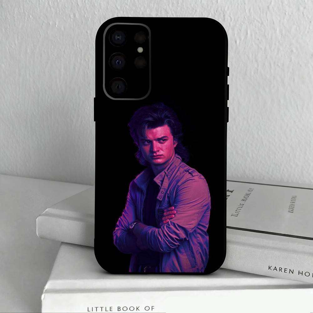 Actor S-Steve Harrington-N Phone Case For Samsung S25,S24,S21,S22,S23,S30,Ultra,S20,Plus,Others Soft Black Cover
