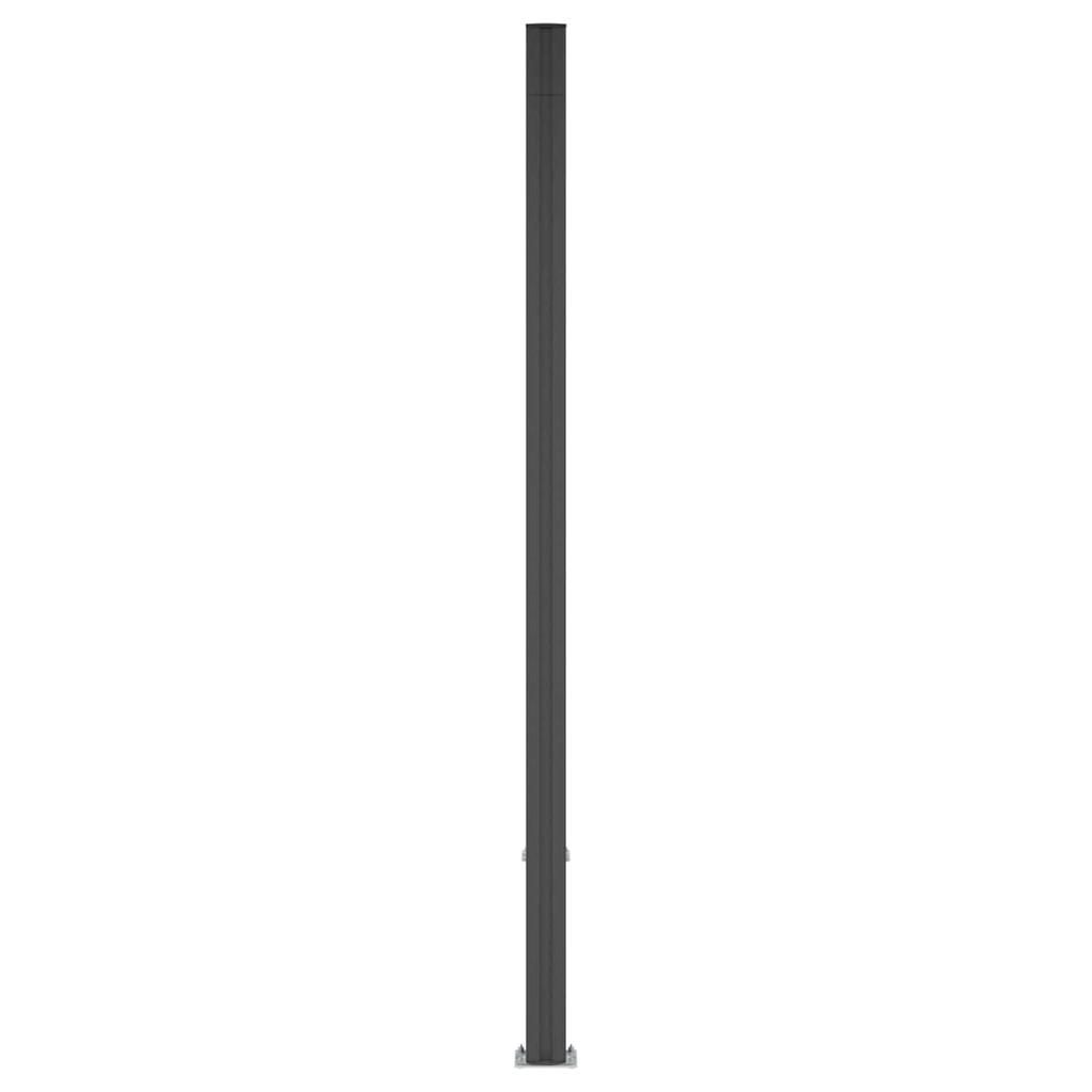 WPC and Aluminum Fence Panel Black