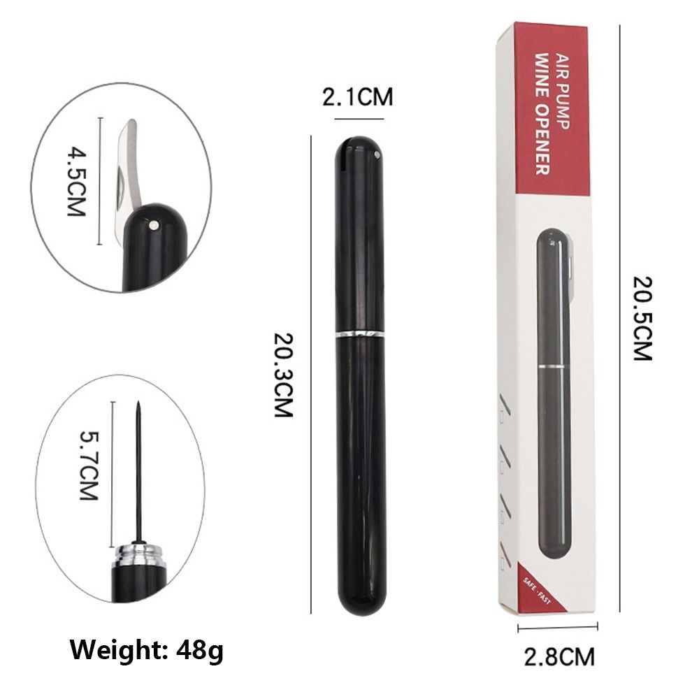 Steel Pin Pen Type Wine Corkscrew Wine Cork Remover Pocket Bottle Opener Wine Bottle Opener