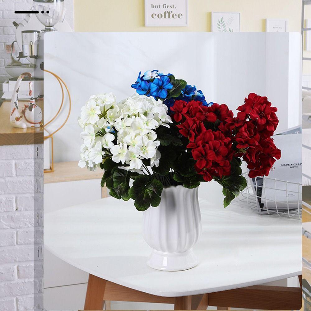 

Handmade Artificial Begonia Flower Elegant Fake Flower Living Room Balcony Decoration