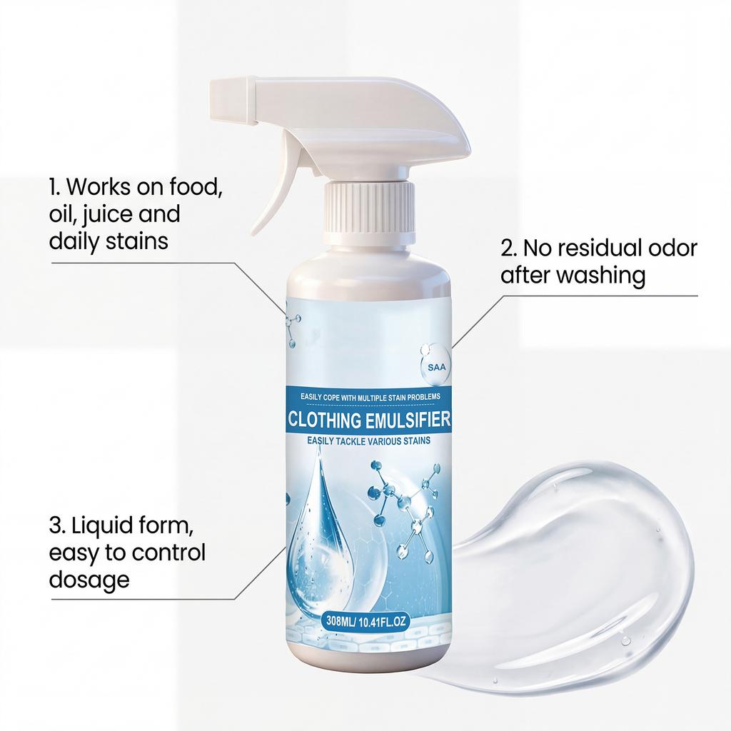 Clothes Stain RemoverFast & Effective Against Tough Stubborn StainsGentle, Convenient, Fresh & Safe for All Garments