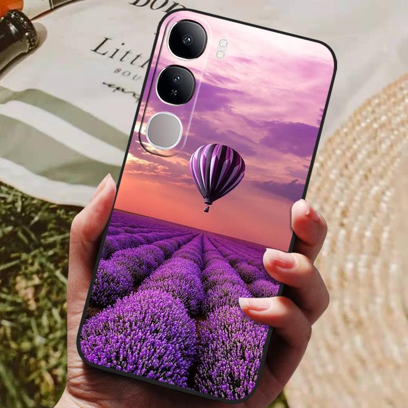 For Vivo V40 Lite 4G 5G V40Lite (IDN) V40E V 40 SE Case Luxury Painted Phone Silicon Back Cover For Vivo Y200 Y300 Cases Shell