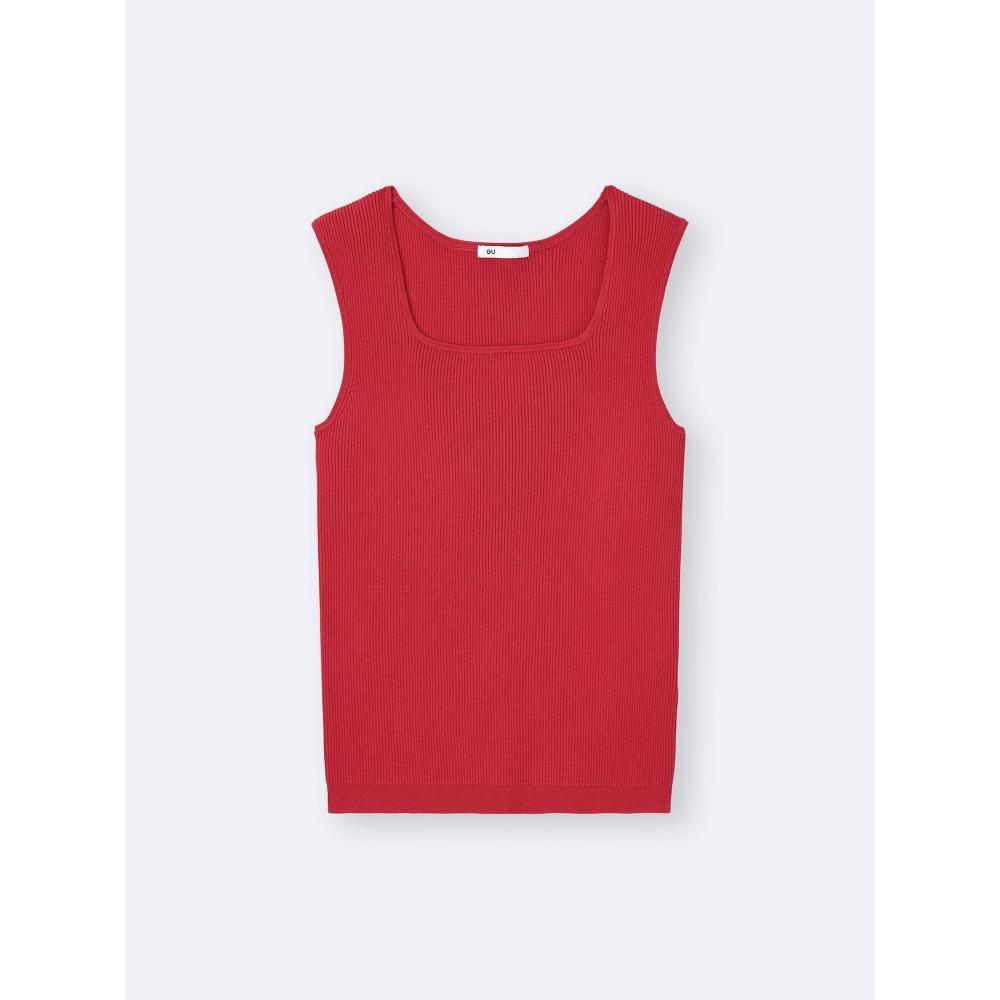 GU by Uniqlo Rib Knit Square Neck Tank Top Model