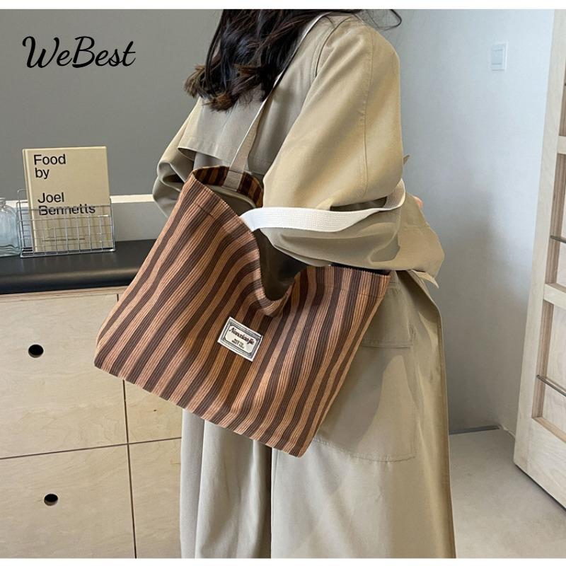

Large Canvas Tote Bag for Students серый
