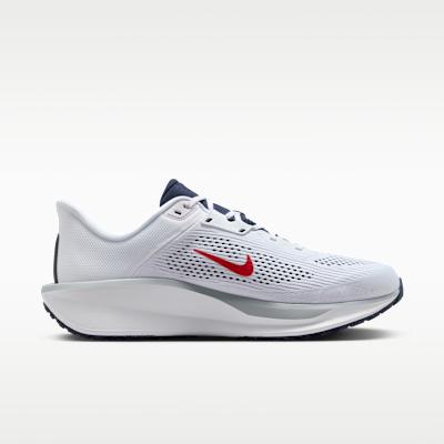 Nike Quest 6 White Obsidian Wolf Grey University Red