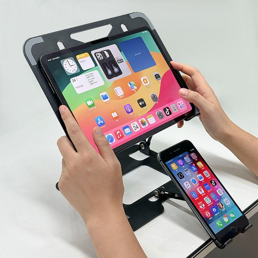 Foldable 2-in-1 Laptop Stand Vertical Cooling Bracket High Quality Tablet Stand Office