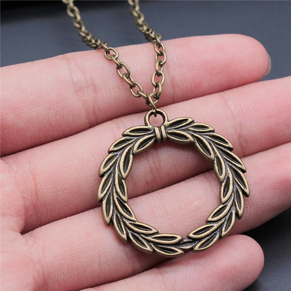 Antique Silver Color Antique Bronze Color Leaf & Branch Pendant Necklace Tree Leaves Necklace For Women Metal Long Chain