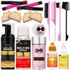 GOIPLE Wig Installation Kit Set with Lace Tint Mousse Melting Spray Wig Glue Remover Wax Stick Edge Control & Tools Wig Kit for Beginners & Daily