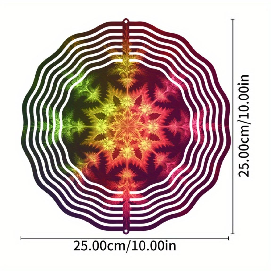 

10-дюймовый подвесной колокольчик ветра, уличный декор для весны, лета, газона, балкона, 360-градусный вращающийся крюк, динамический, приводимый в движение ветром, не требует батареек, креативный подарок 01A