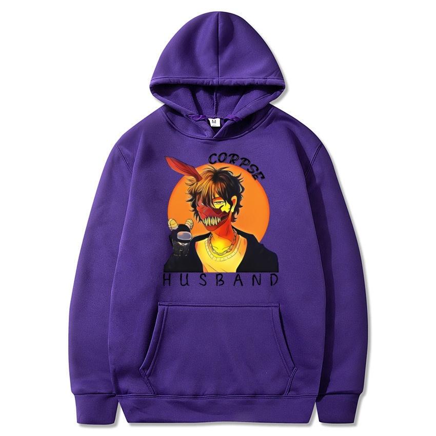 Autumn and Winter Anime Corpse Husband Printed Hoodie Classic Style College Style Men's and Women's Hoodies Fashion Hoodie