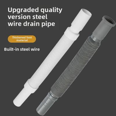 Universelles Teleskop-Abflussrohr für Badezimmerwaschbecken und Waschmaschine