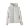 Veste décontractée polyvalente à manches longues, col montant, à capuche, patchwork en coton, mode automne pour femme