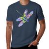 Dragonfly Tshirt Casual Loose Fit Summer Tee Shirt