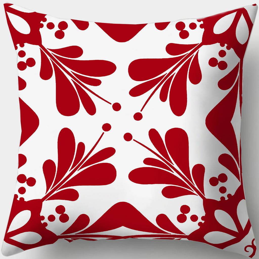 Home Decor Stylish Blue and White Patterned Pillow Covers Pattern Cushion Cover Suitable for Sofa Bedroom Car Pillow Cover