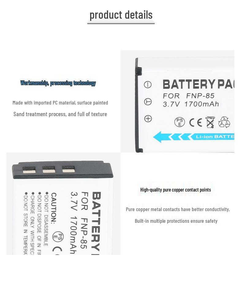 Fujifilm SL245/SL240/SL300/SL305 NP85 Camera Battery