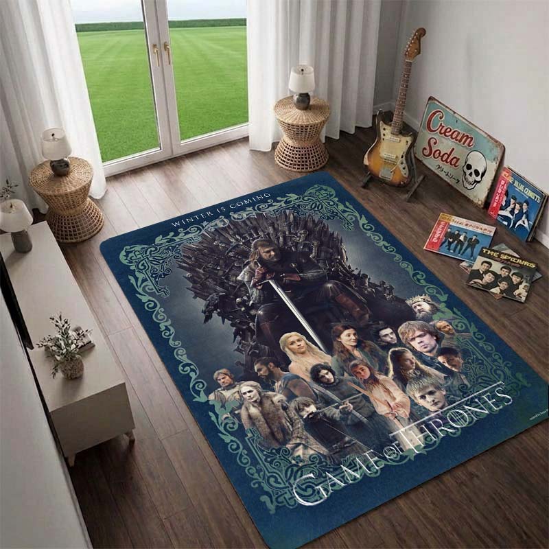 House Targaryen,the Dragon Queen,*Game of Thrones* Rug,Living Room Rug,Floor Mat for Computer Chair, Doormat, Bedside Carpet