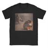 Lustiges Affen-Meme Koreanischer Slogan Grafik-T-Shirt Lässiges Baumwoll-Unisex- und Damen-Streetwear Kurzarm-Oberteile YK Street T-Shirt