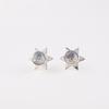 Natural Dendritic Opal Gemstone 925 Sterling Silver Jewelry Stud Earrings 0.44" EE-175-29