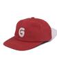 GNOK [Unisex] G Logo 5-Panel Ball Cap [Red]