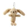Plush Big Ear Rabbit Keychain Lovely Decorations Keyring Ornament Backpack Handbag Charm Pendant Gift for Girls Women