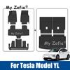 Car Floor Mats Cargo Liner For Tesla Model YL 2026 2027 TPE Floor Mats Cargo Liner Waterproof Trunk Mat Anti-slip Accessories