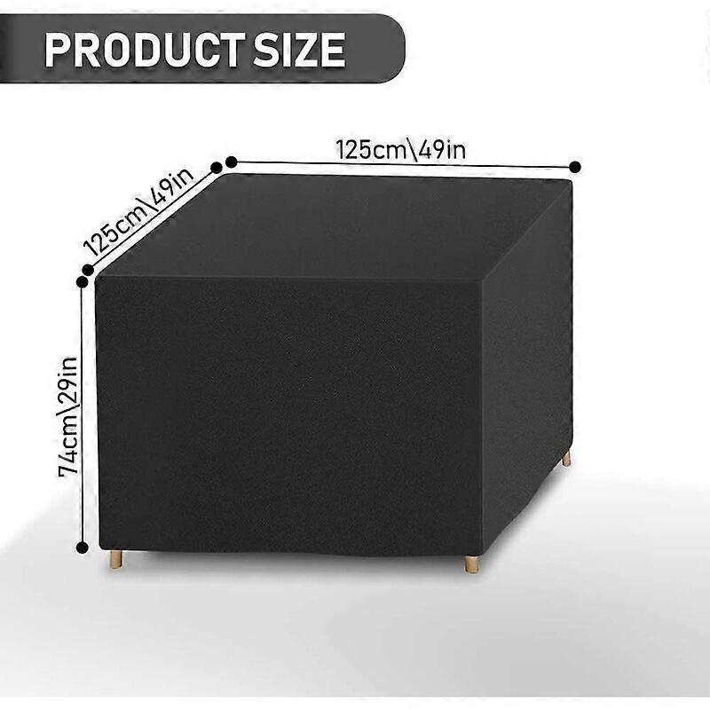 125*125*74cm Protective Cover Furniture Cover, Garden Furniture Cover, Outdoor Table Cover