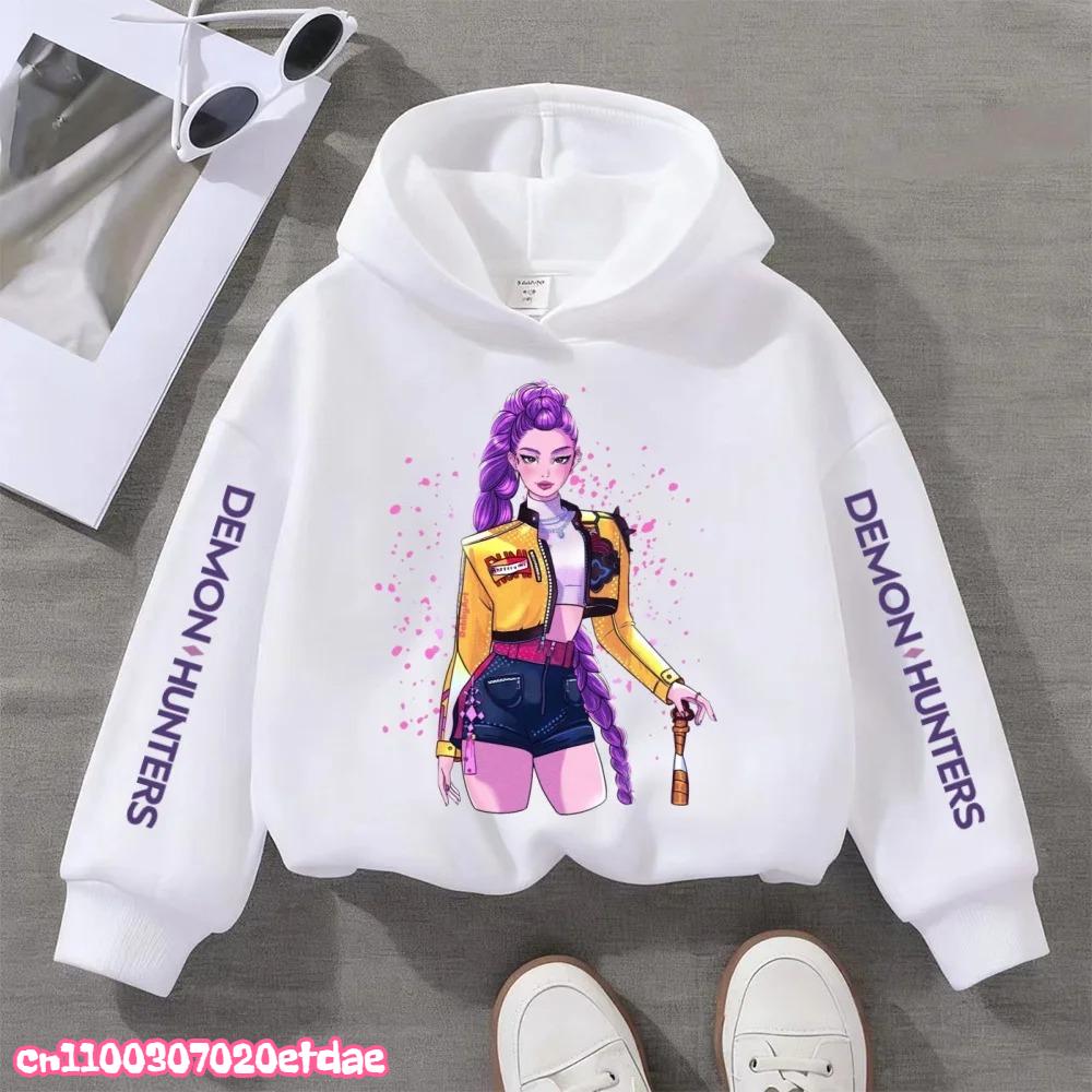 Hoodies Sweatshirts Girls Cartoon Girl Hooded Sweatshirt Children's Fashionable Casual Top Casual Girl's Clothing