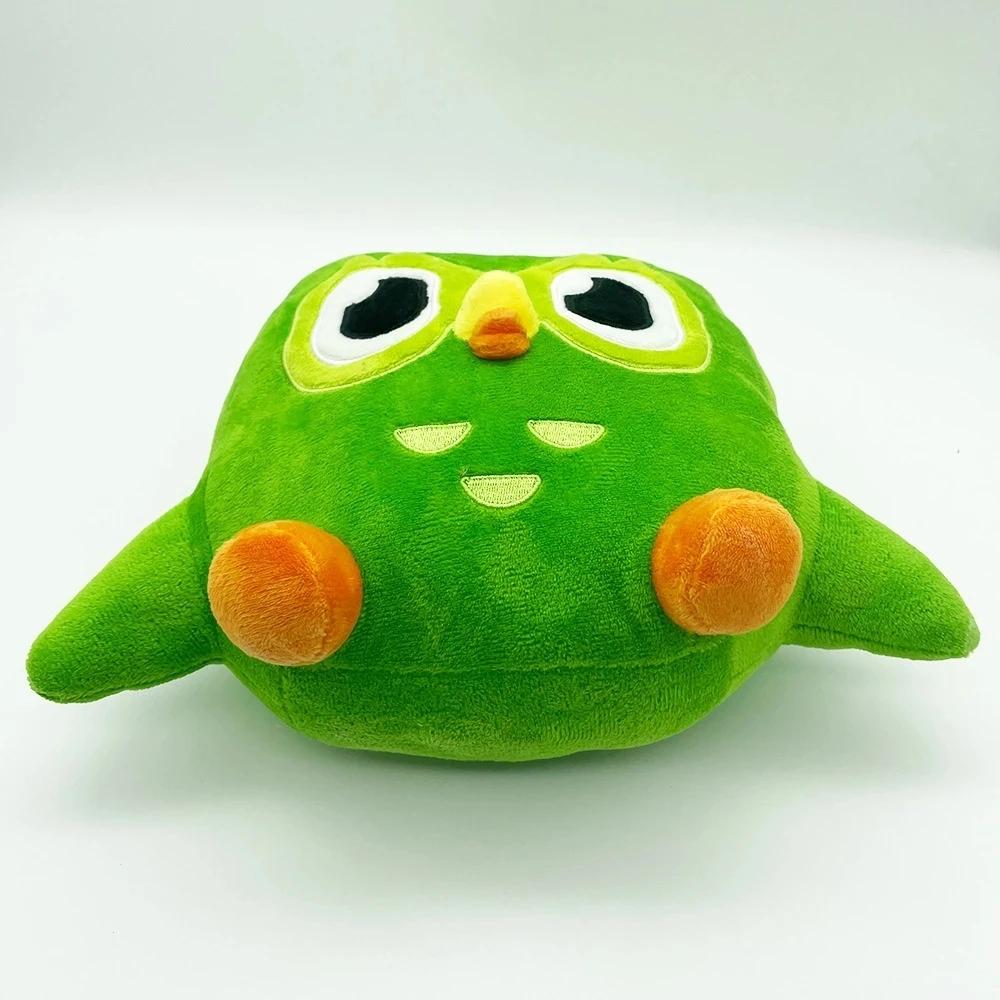 Zelená plyšová hračka sovy Duolingo Duo plyšák sovy Duo Kreslená anime panenka sovy Měkká plyšová hračka Dětský dárek k narozeninám