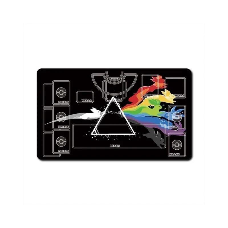 Pokemon Sylveon Glaceon Self Made Anime Game Characters Gifts Toys Classic Series Cards Pad Rubber Collection Card Dueling Mat