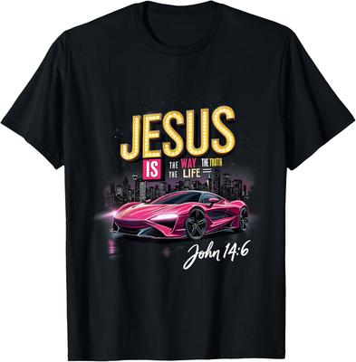 Jesus The Way The Truth The Life John 14:6 Faith Unisex T-Shirt 2