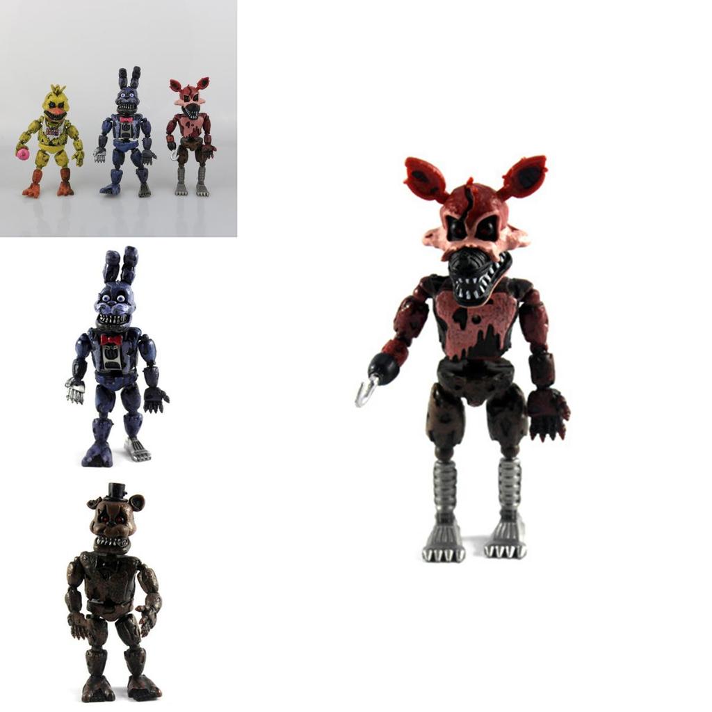 Captivating 19cm Fnaf Five Nights At Freddy's 6pcs Collection Action Figures For Enthusiasts